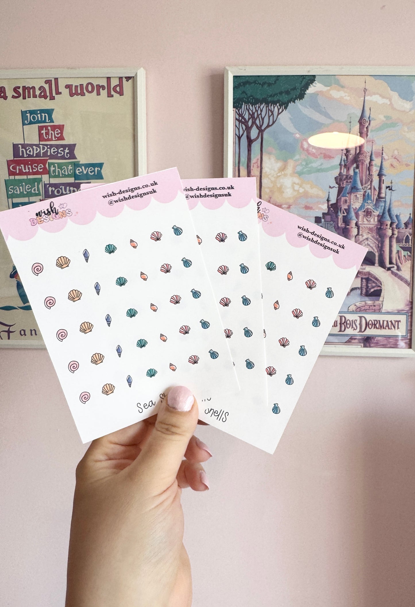 Sea Shells Vinyl Sticker Sheet