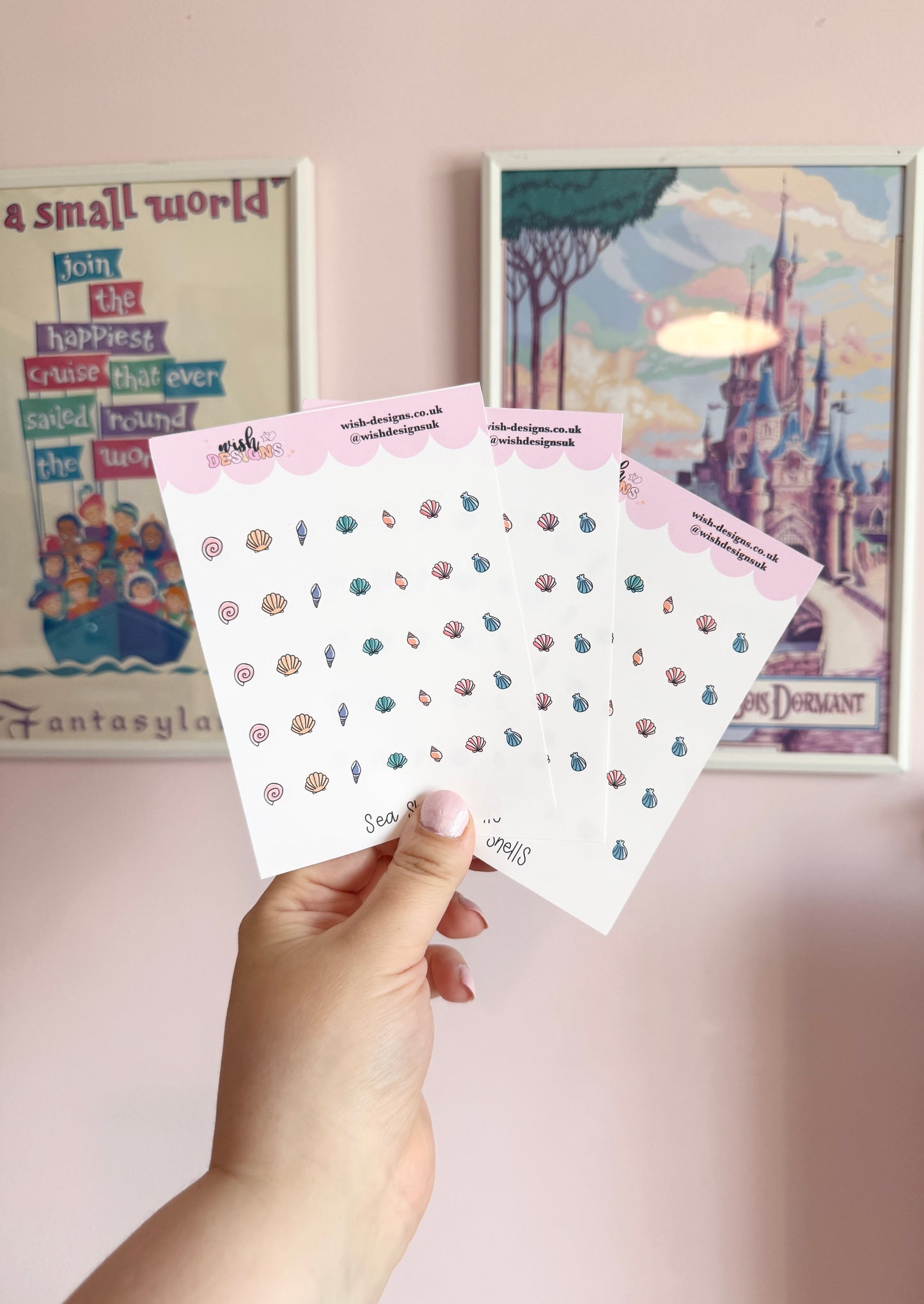 Sea Shells Vinyl Sticker Sheet