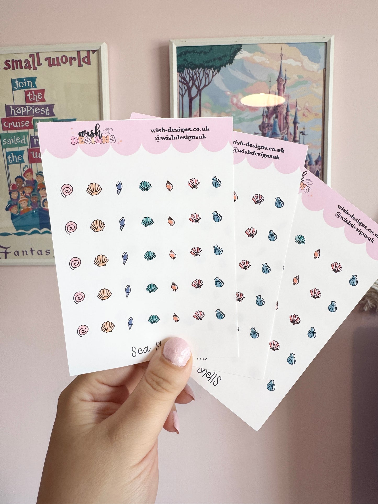 Sea Shells Vinyl Sticker Sheet