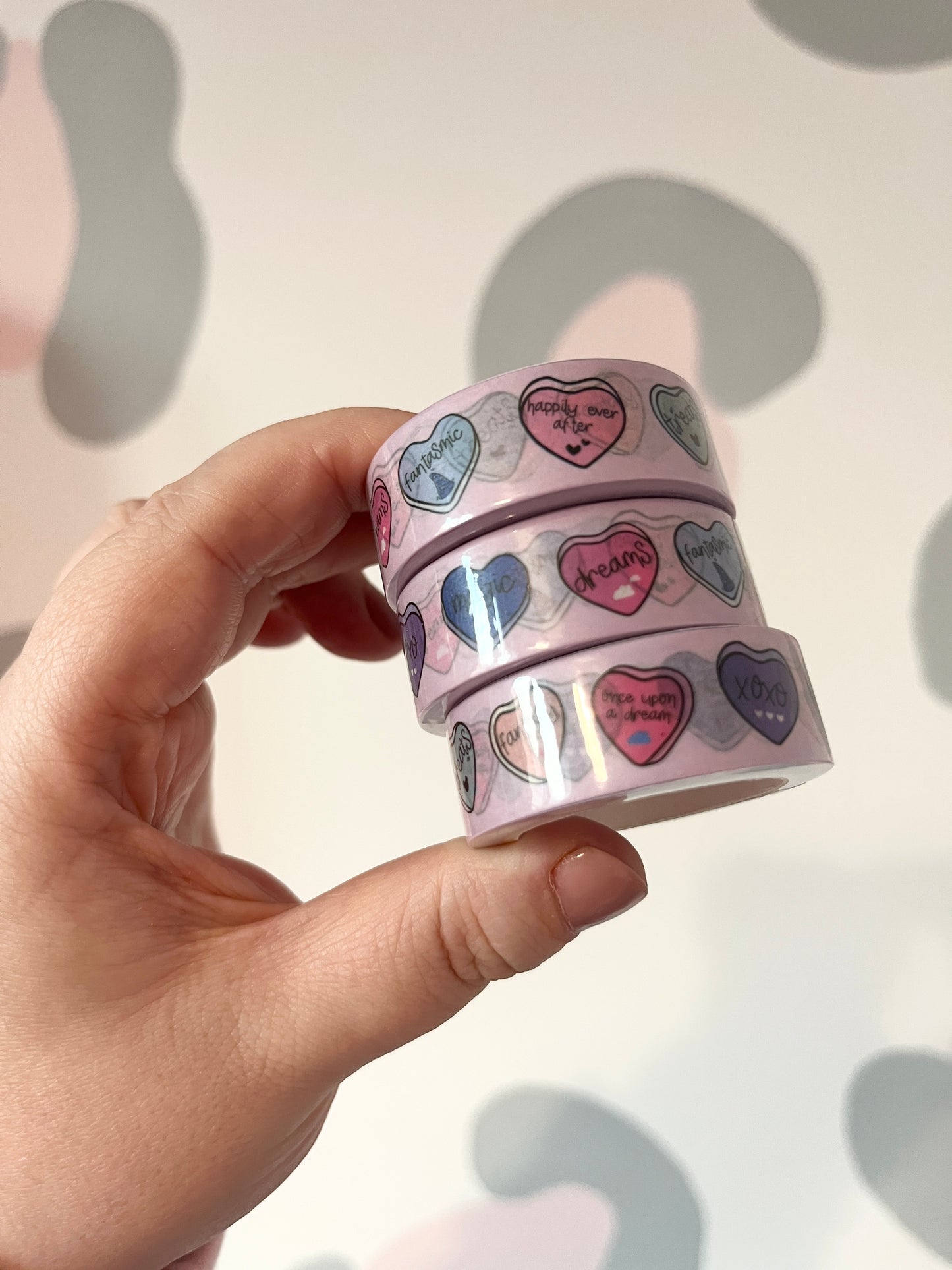 15mm Magical Candy Hearts Washi Tape