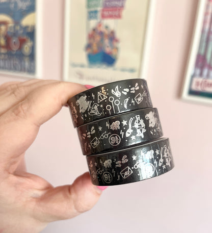 15mm Wizarding World Silver Foiled Washi Tape