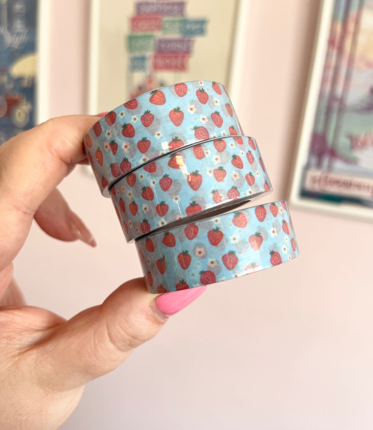 15mm Strawberry Fields Washi Tape