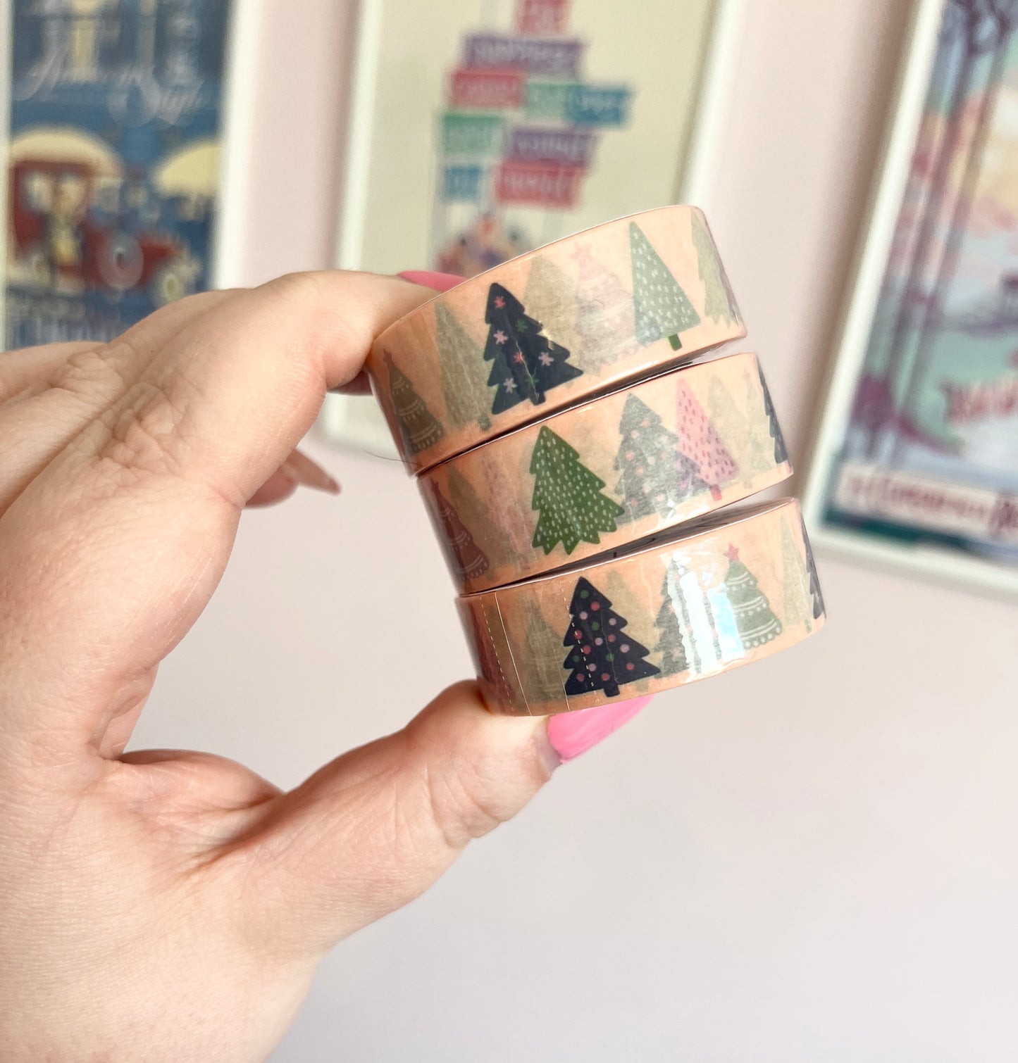 15mm Christmas Trees Washi Tape