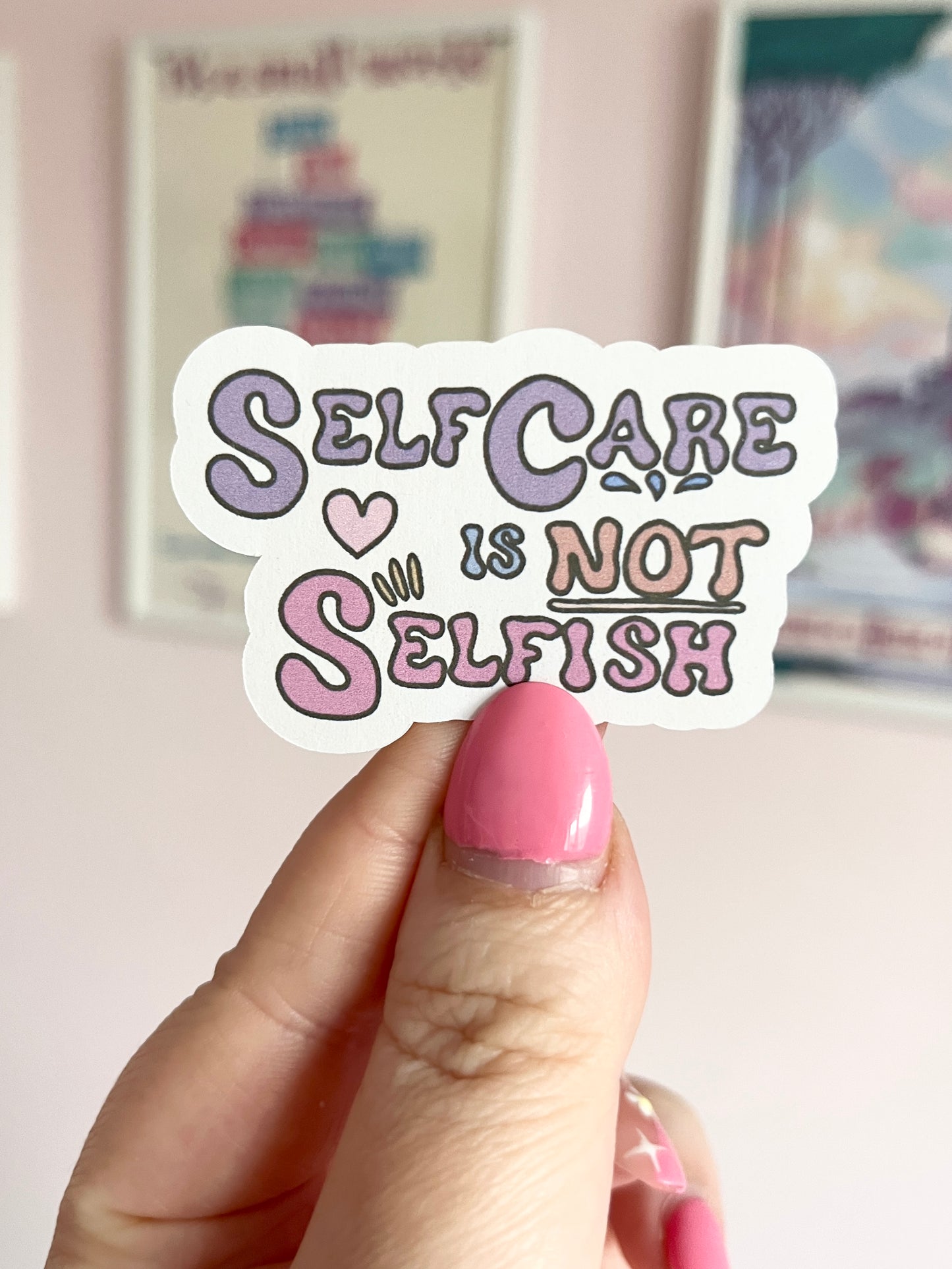 Self Care Large Sticker